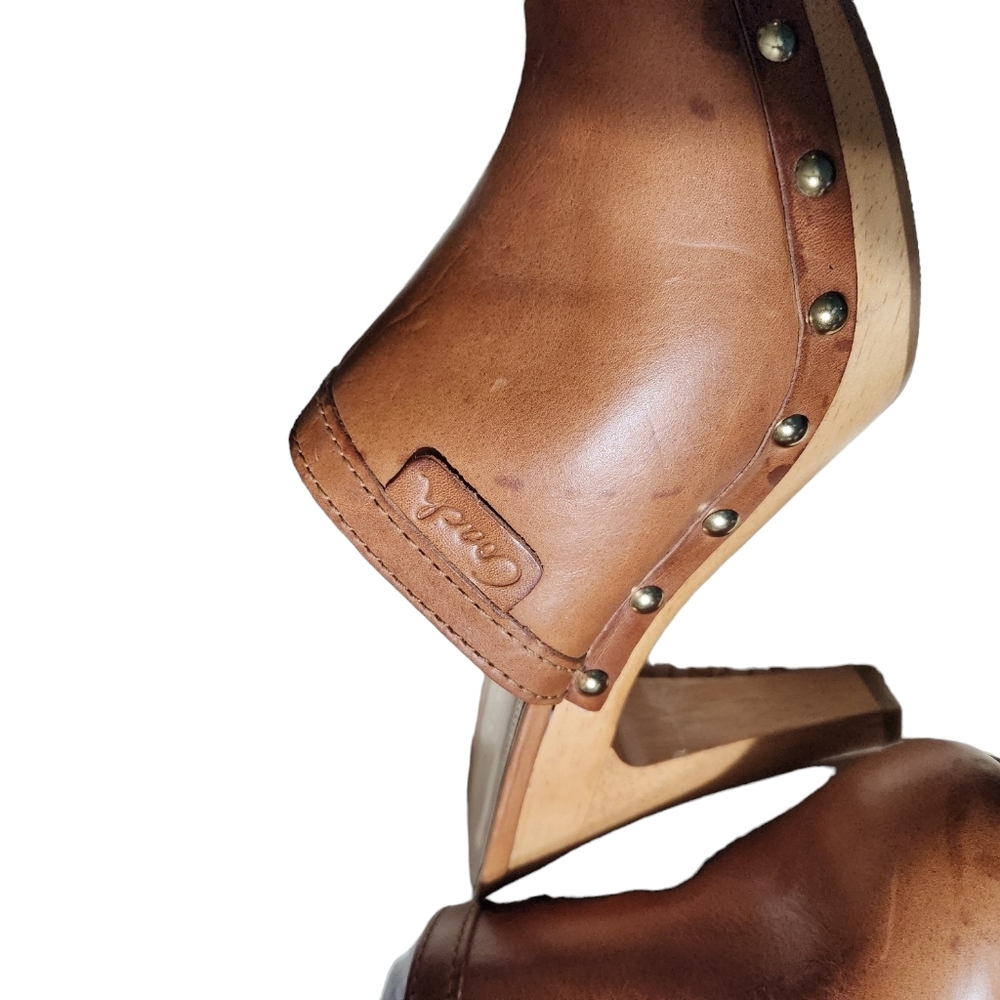 Leather Studded Coach Clogs W/Box Size 9 - Picture 7 of 12